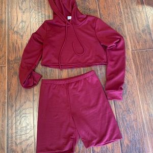 2 piece set ( Burgundy)